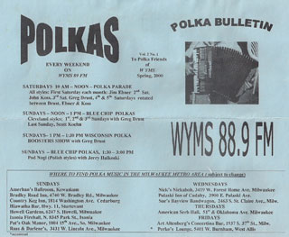 Photo of Polka Parade anniversary pamphlet